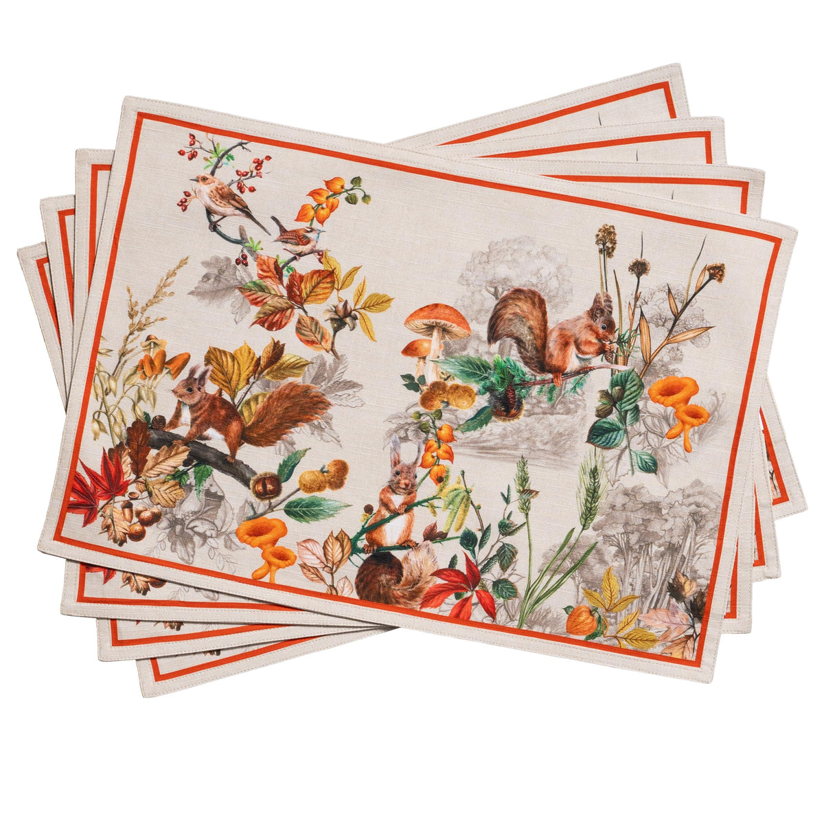 Maison d' Hermine Placemats Set of 4 Reusable 100% Cotton (13"x19")