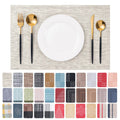 Placemats Set of 4 Washable Indoor(Beige)