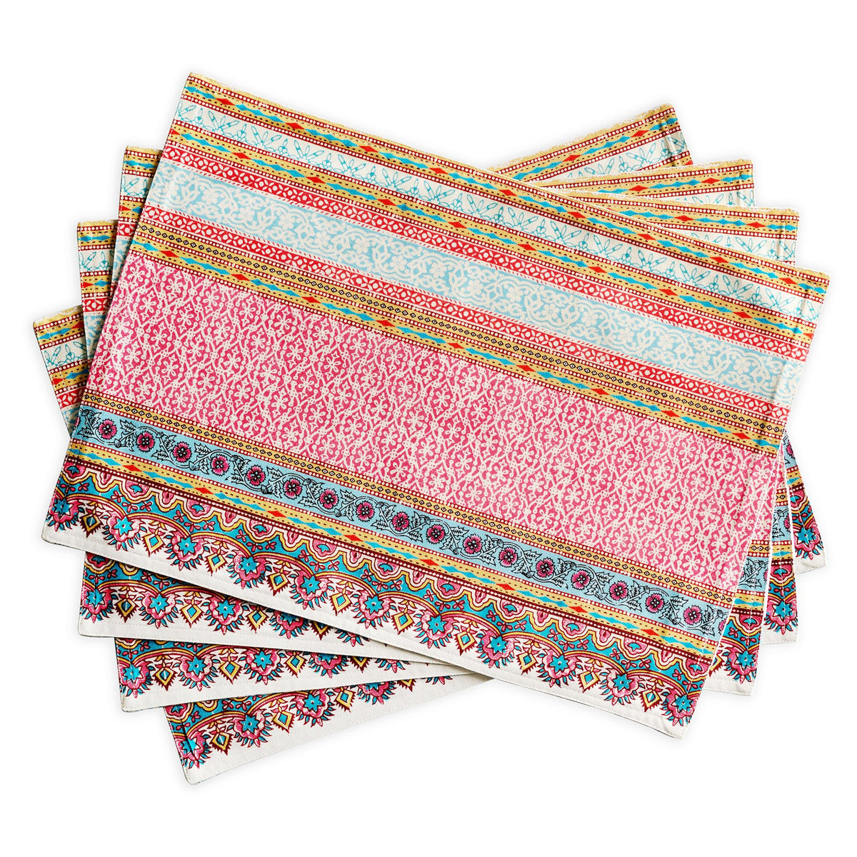 Maison d' Hermine Placemats Set of 4 Reusable 100% Cotton (13"x19")