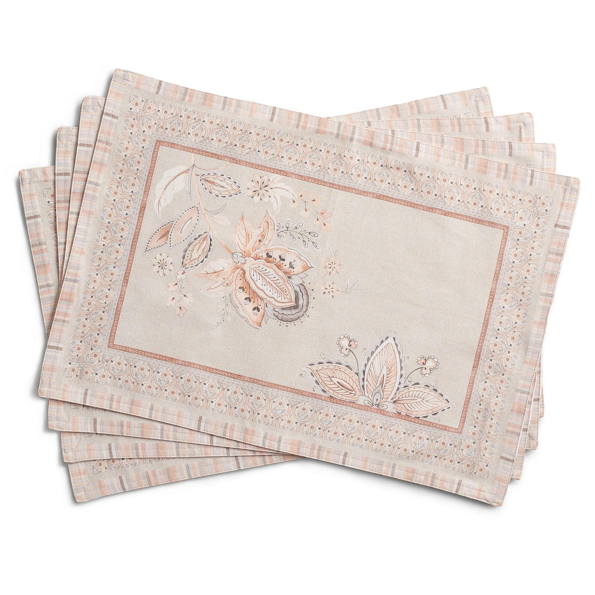 Maison d' Hermine Placemats Set of 4 Reusable 100% Cotton (13"x19")