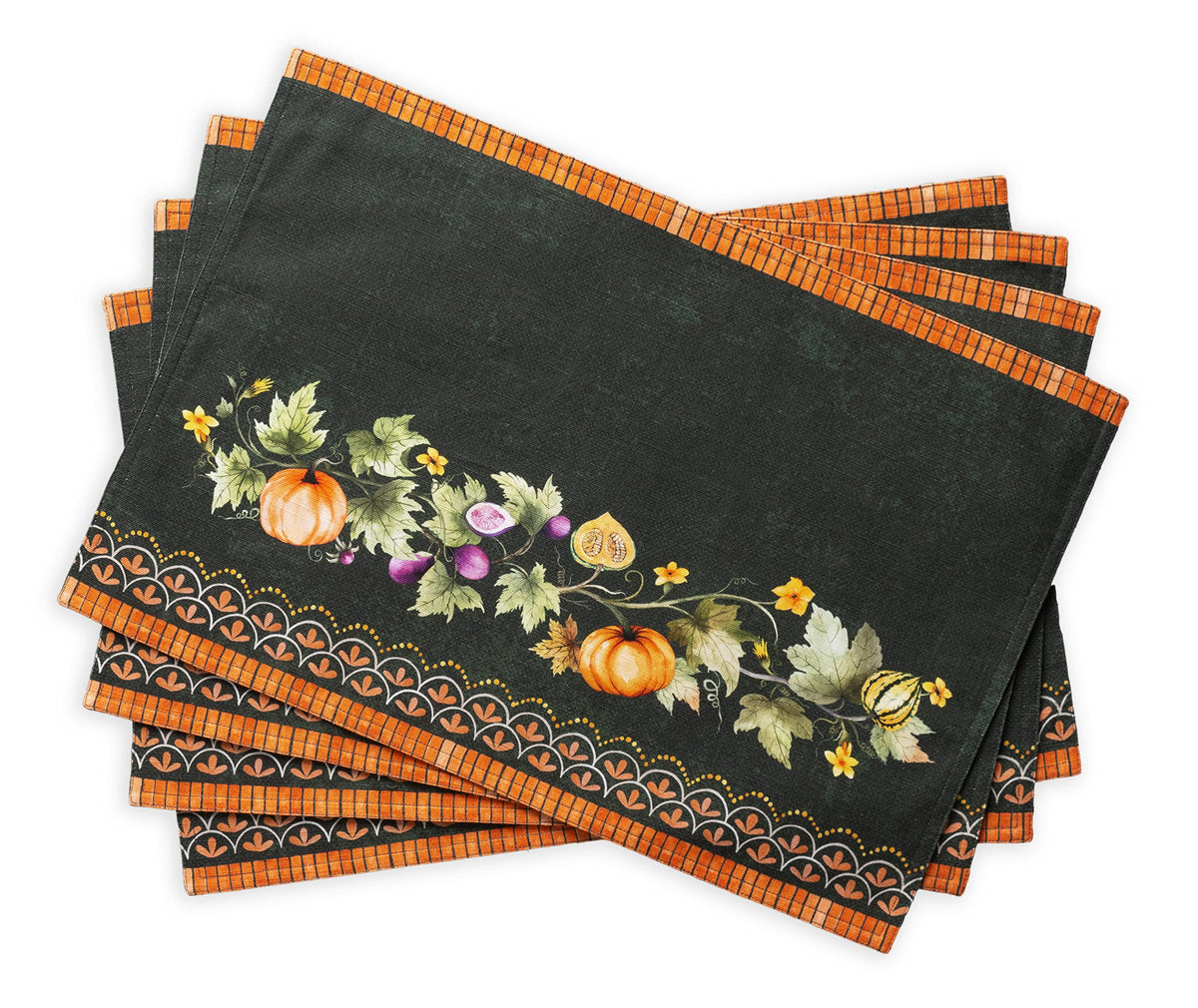 Maison d' Hermine Placemats Set of 4 Reusable 100% Cotton (13"x19")