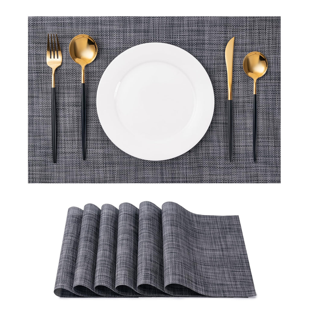 Placemats Set of 4 Washable Indoor(Beige)