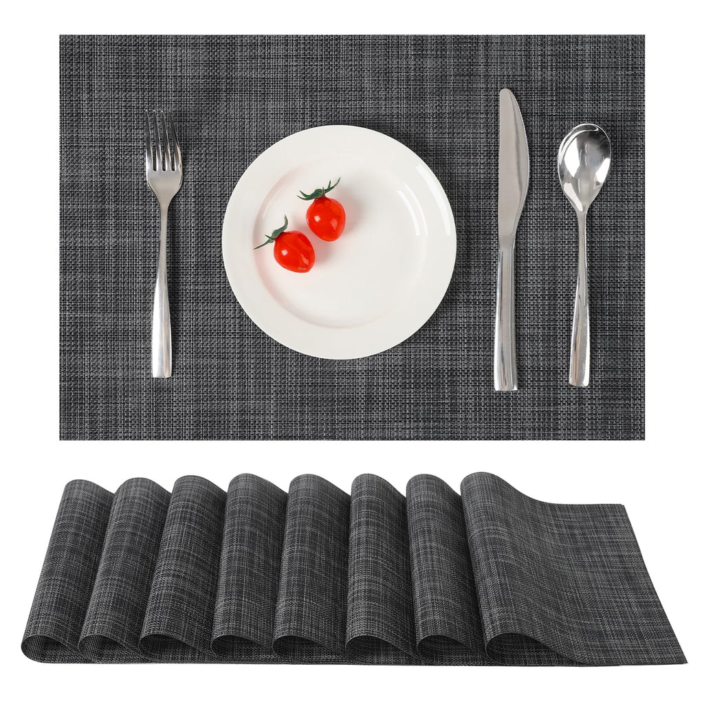 Myir JUN Orange Placemats Set of 8 for Dining Table Thanksgiving Placemats