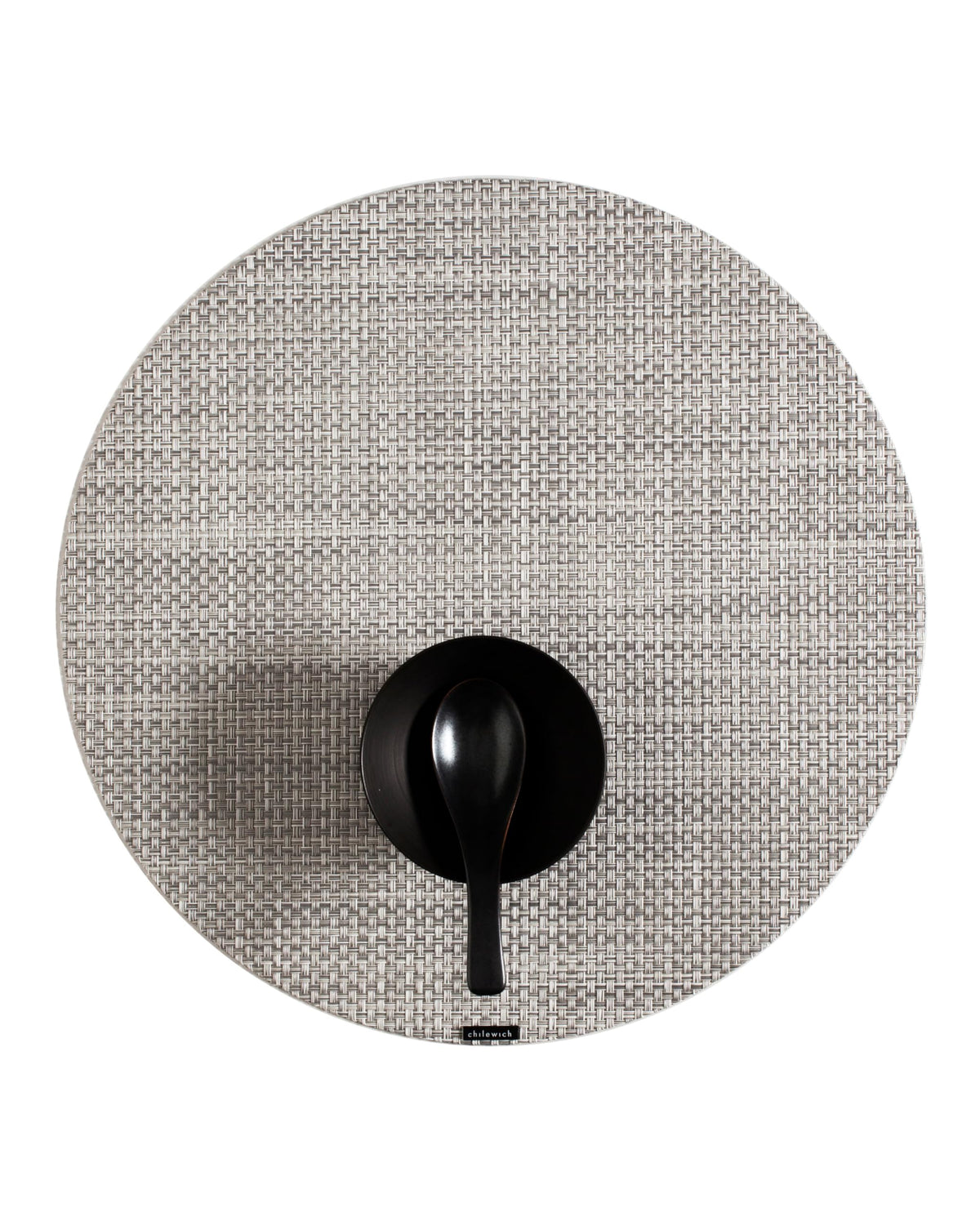 Chilewich Basketweave Placemats, Woven Round Placemats Set of 4