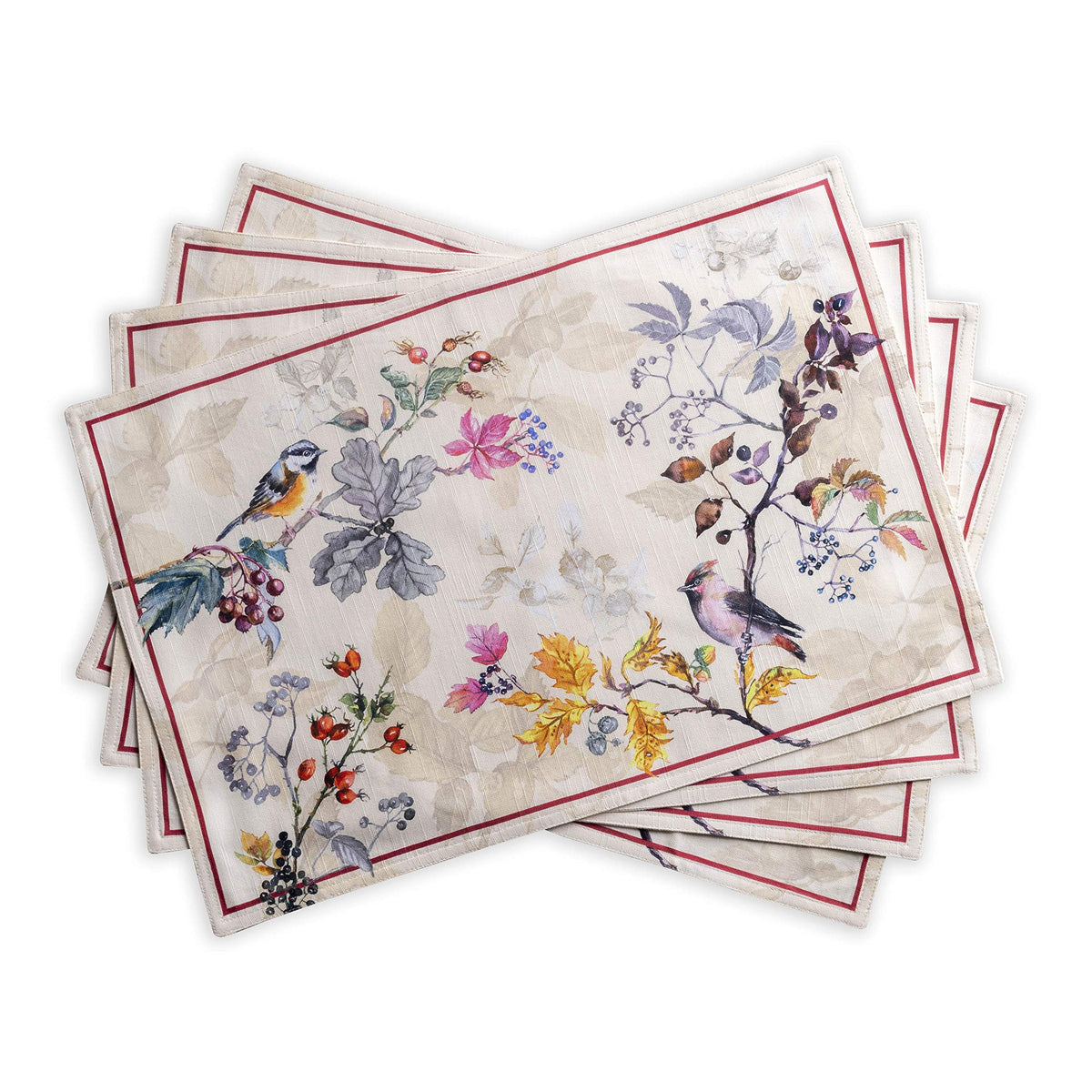 Maison d' Hermine Placemats Set of 4 Reusable 100% Cotton (13"x19")