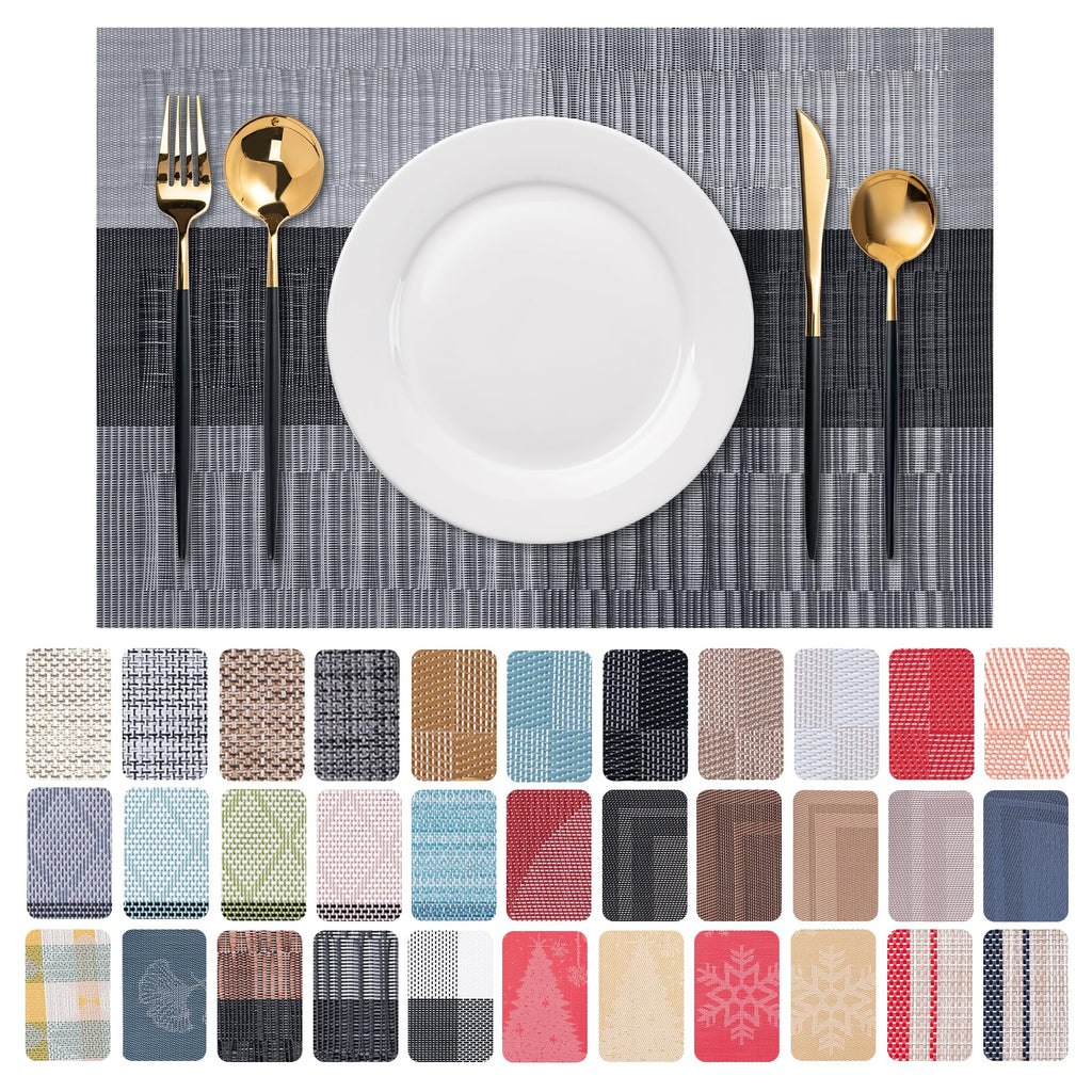 Placemats Set of 4 Washable Indoor(Beige)