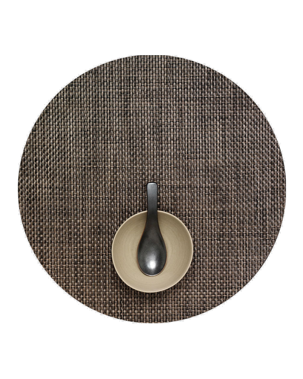 Chilewich Basketweave Placemats, Woven Round Placemats Set of 4