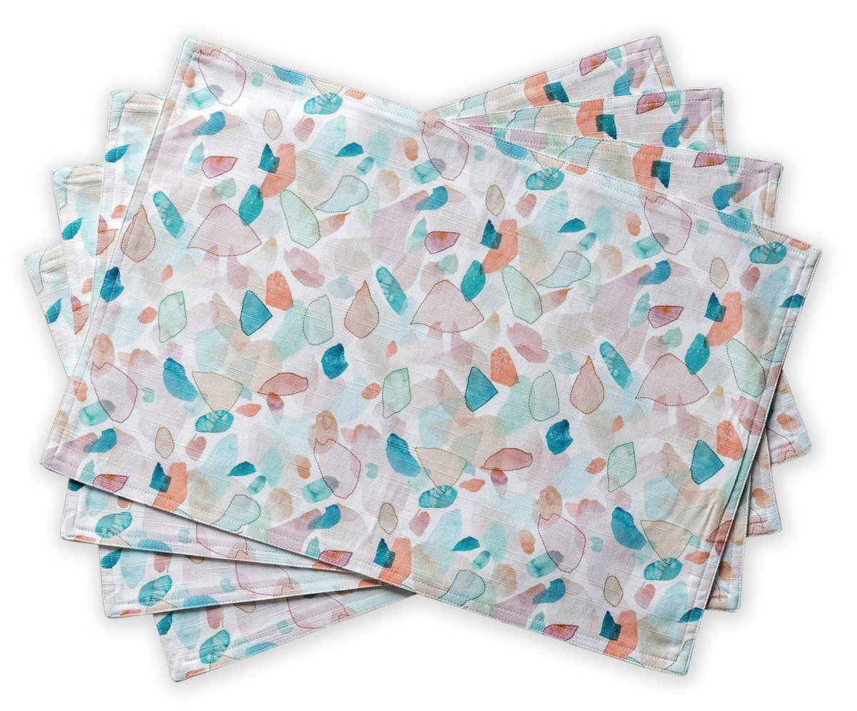 Maison d' Hermine Placemats Set of 4 Reusable 100% Cotton (13"x19")
