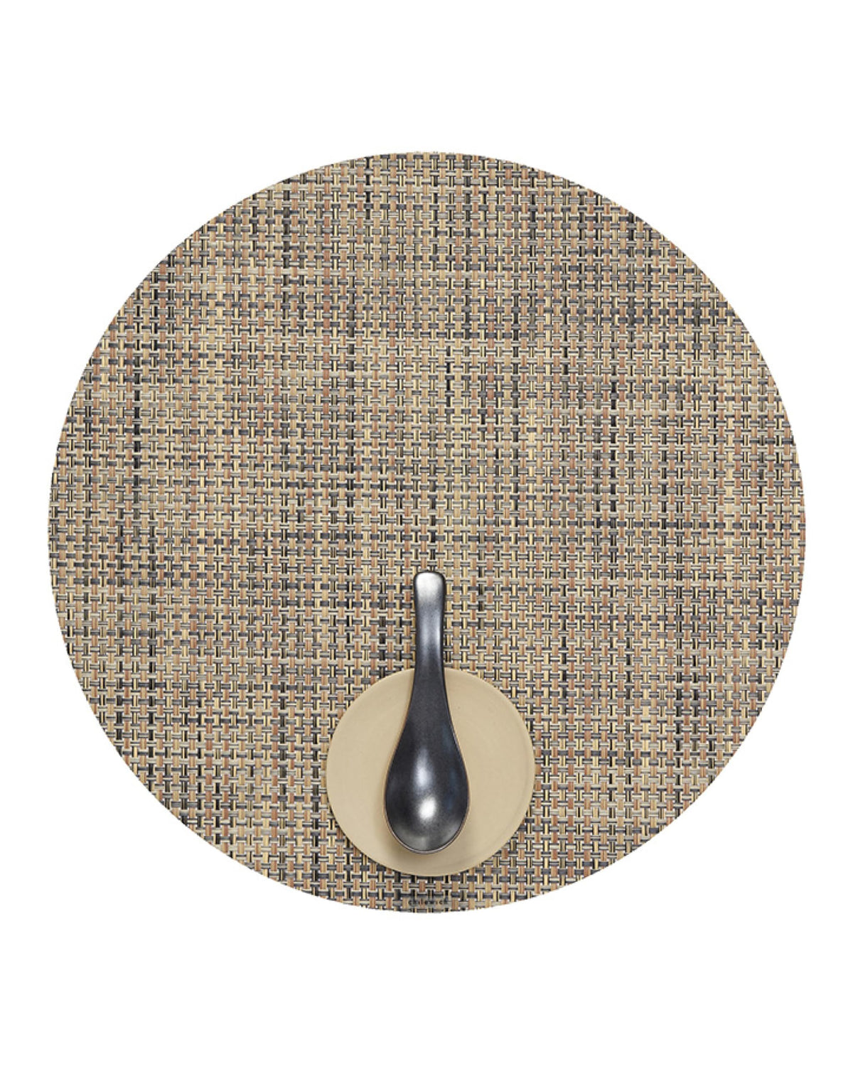 Chilewich Basketweave Placemats, Woven Round Placemats Set of 4