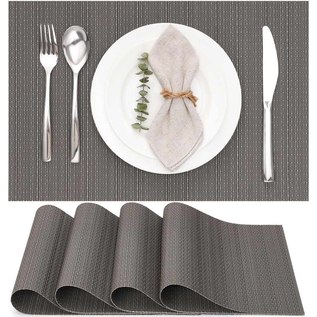 Myir JUN Orange Placemats Set of 8 for Dining Table Thanksgiving Placemats