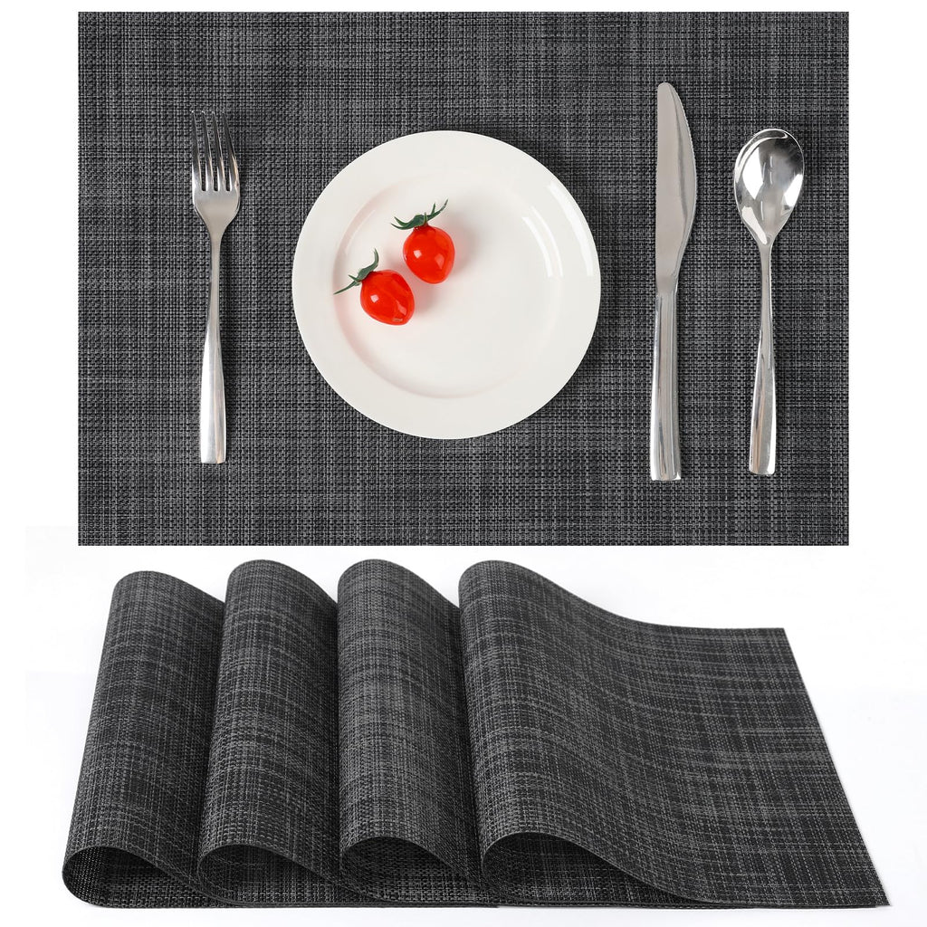 Myir JUN Orange Placemats Set of 8 for Dining Table Thanksgiving Placemats