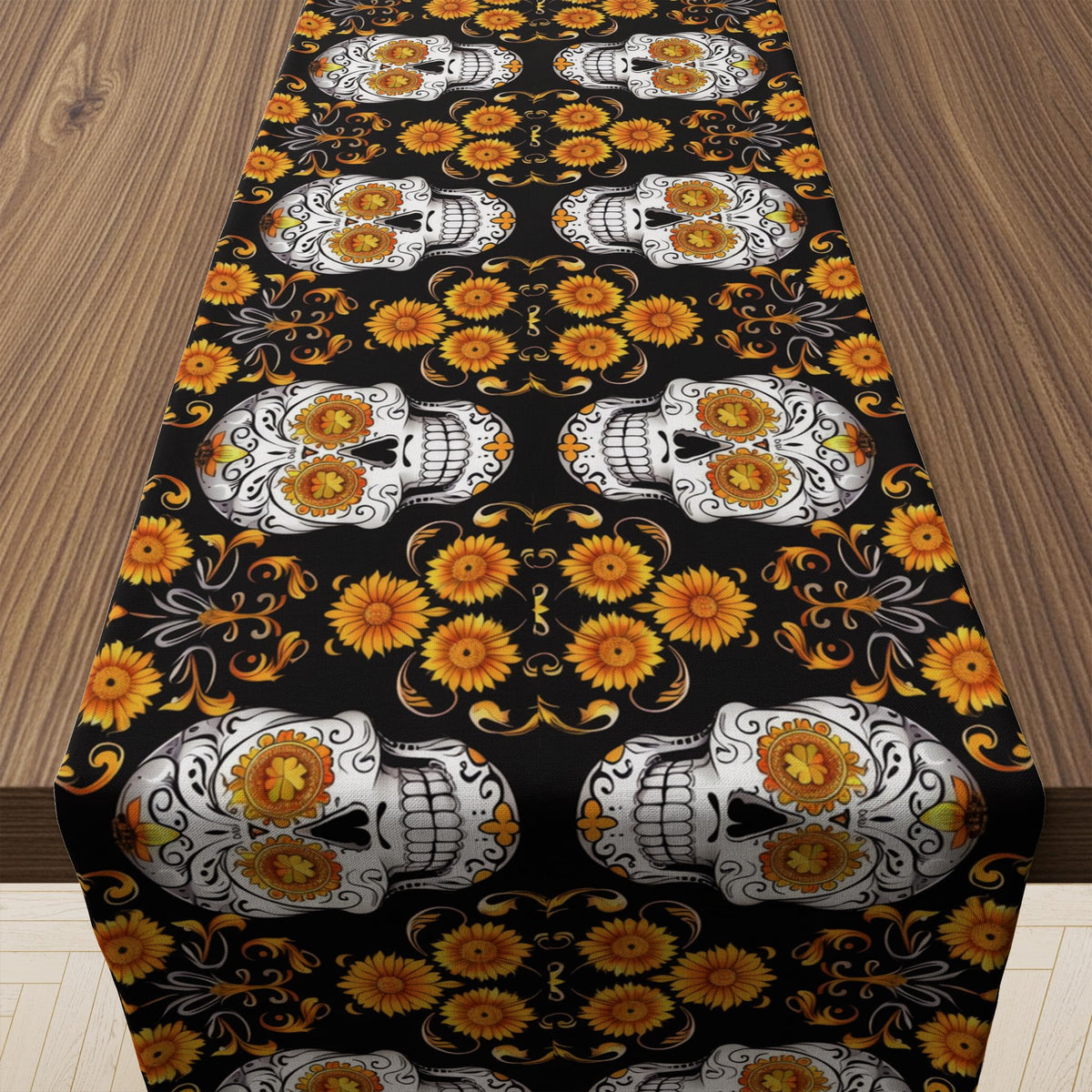 Thanksgiving Table Decor - Vintage Autumn Pumpkin Floral Table Runner