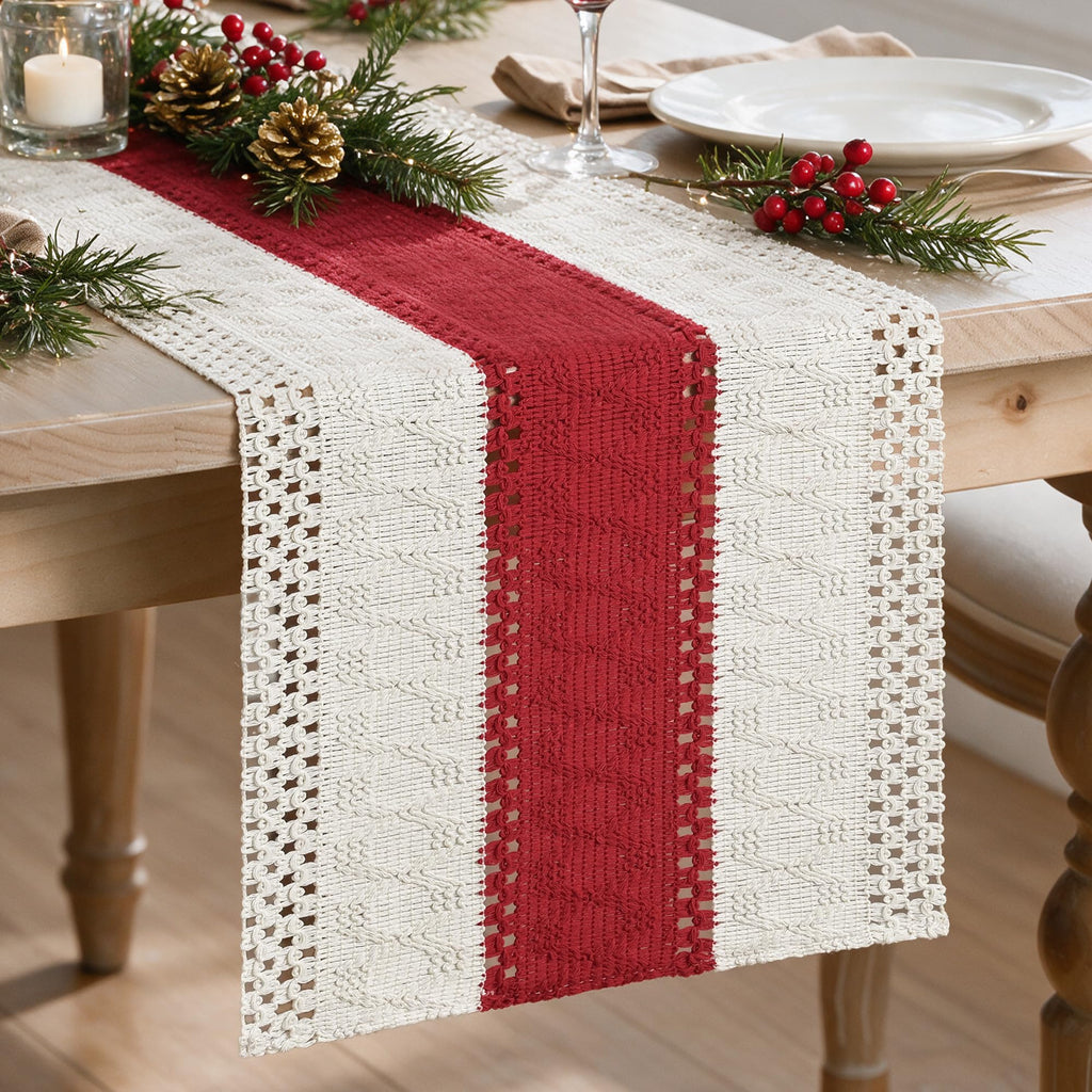 Artoid Mode Dark Grey Farmhouse Rustic Table Runner 12x72 Inch