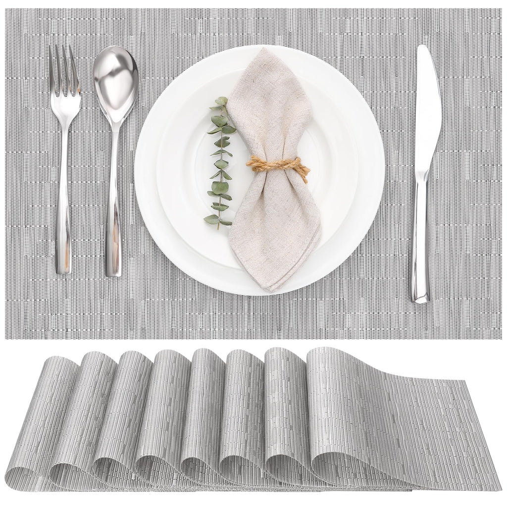 Myir JUN Orange Placemats Set of 8 for Dining Table Thanksgiving Placemats