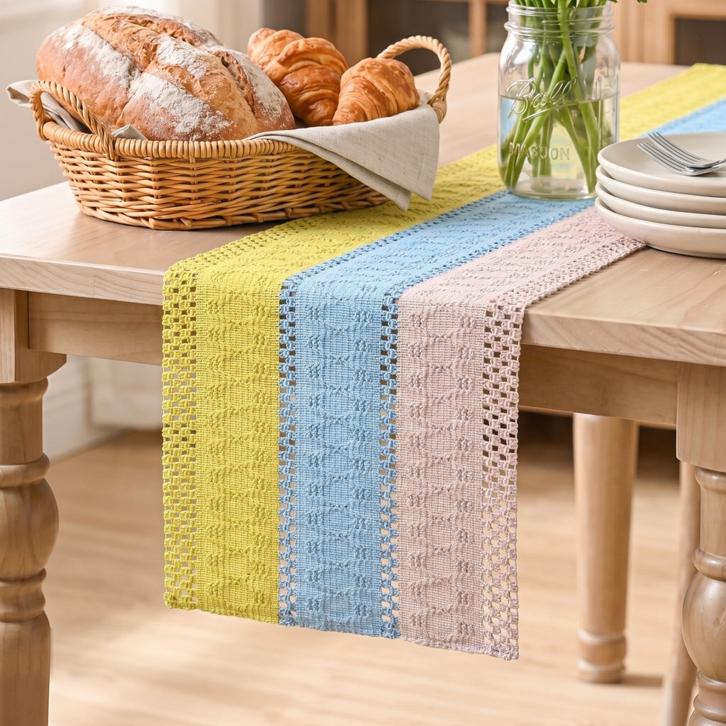 Artoid Mode Caramel Farmhouse Rustic Table Runner 12x72 Inch