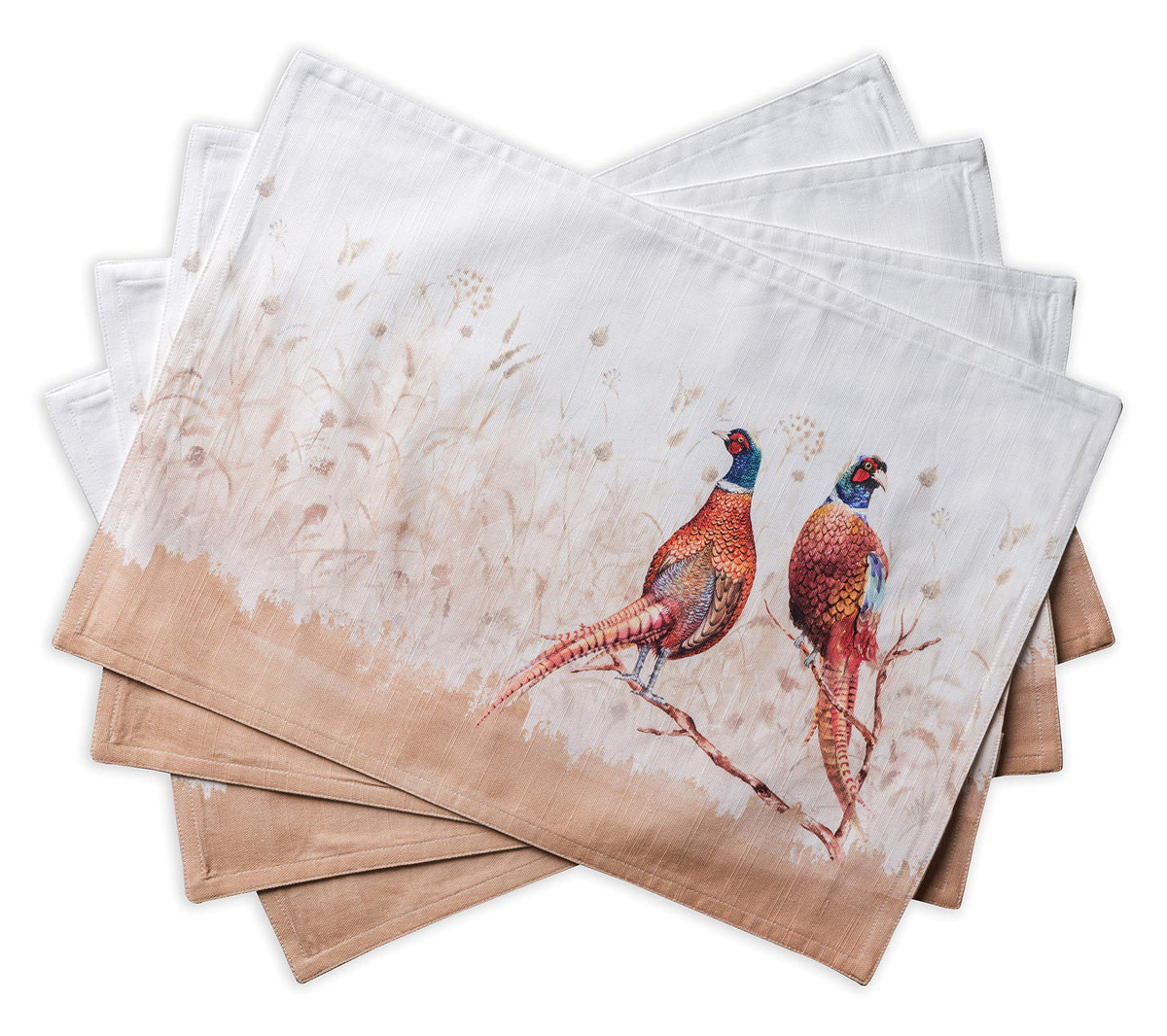 Maison d' Hermine Placemats Set of 4 Reusable 100% Cotton (13"x19")