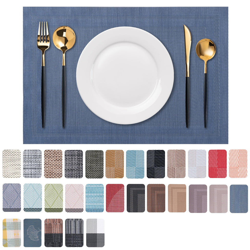 Placemats Set of 4 Washable Indoor(Beige)