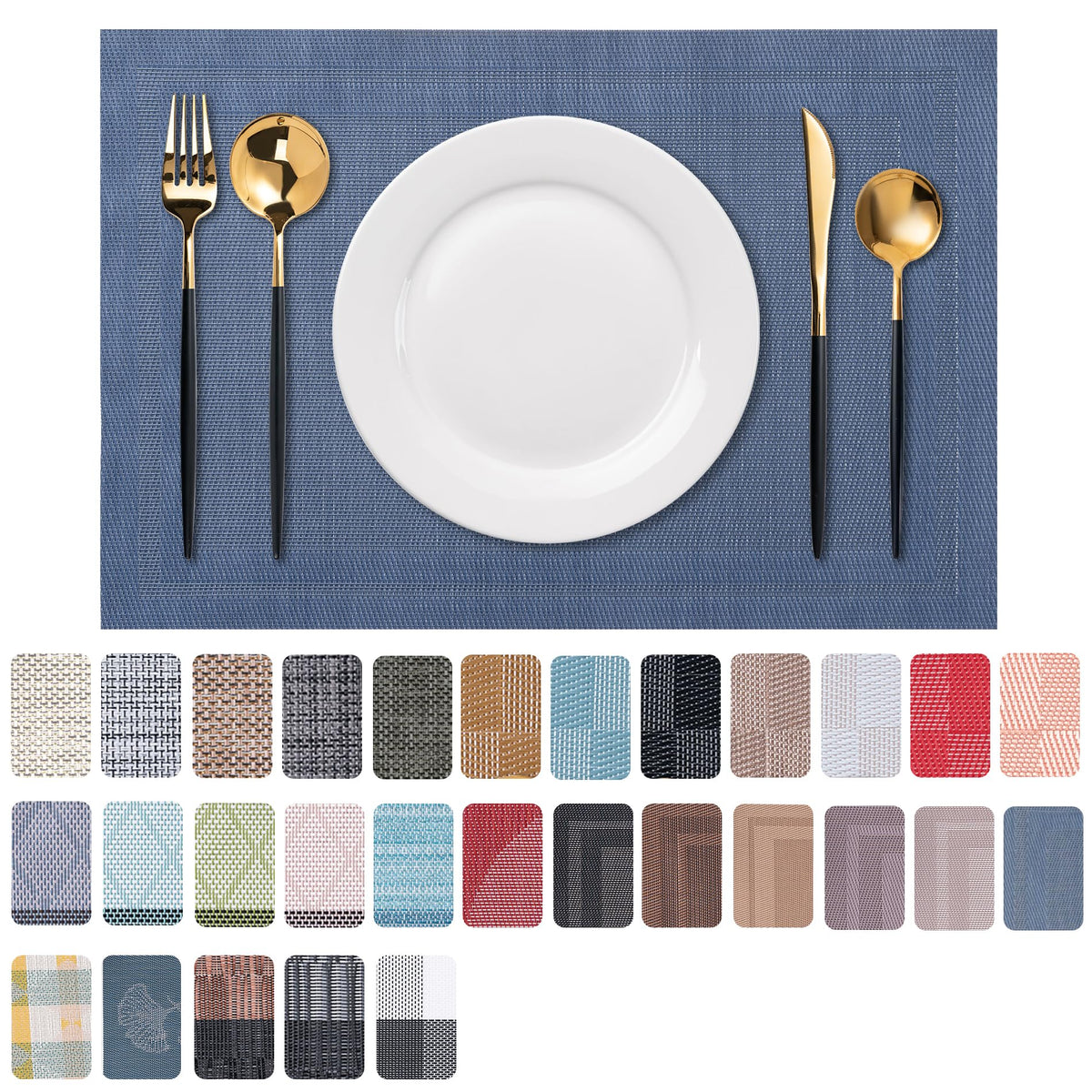 Placemats Set of 4 Washable Indoor(Beige)