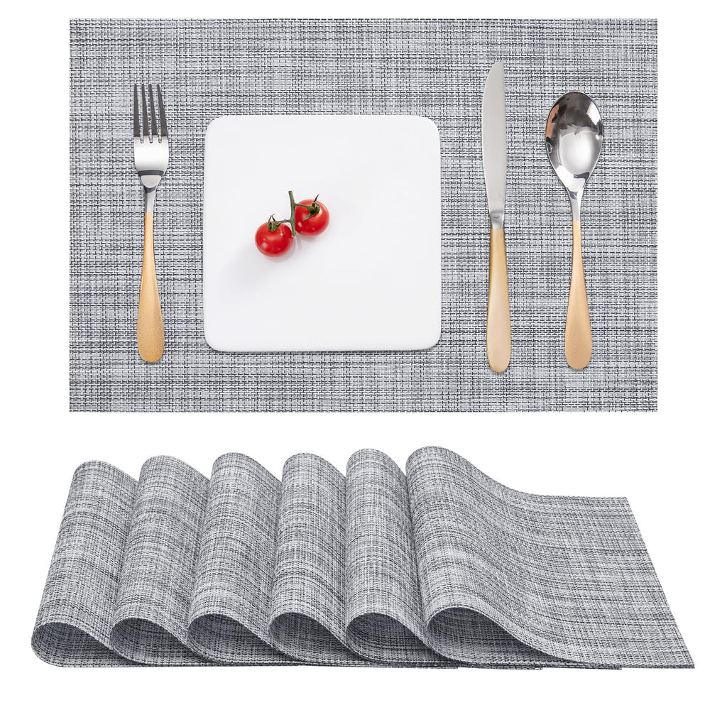 Myir JUN Orange Placemats Set of 8 for Dining Table Thanksgiving Placemats