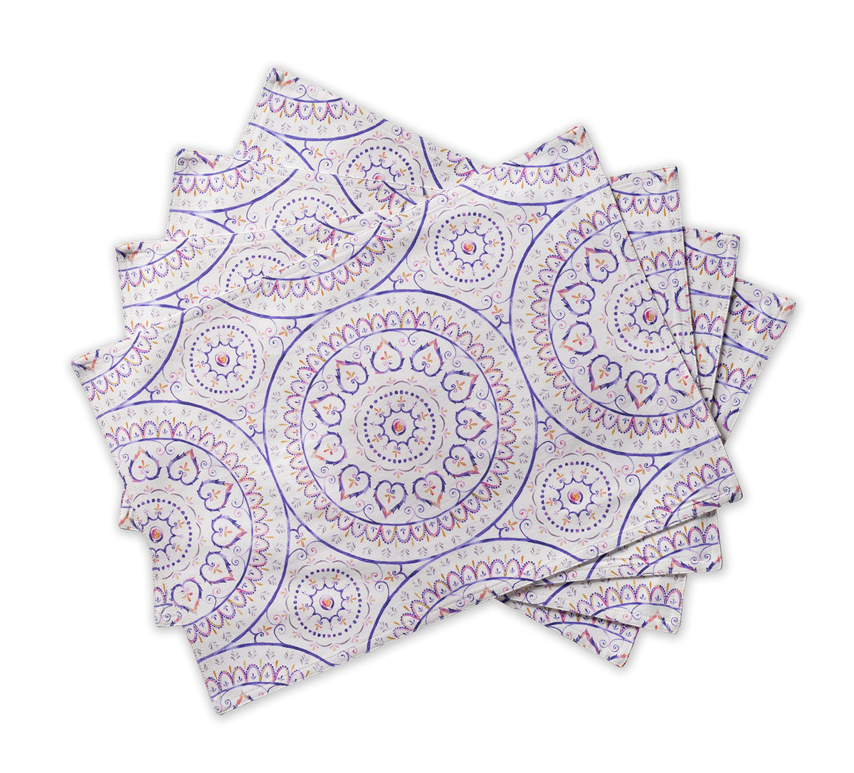 Maison d' Hermine Placemats Set of 4 Reusable 100% Cotton (13"x19")